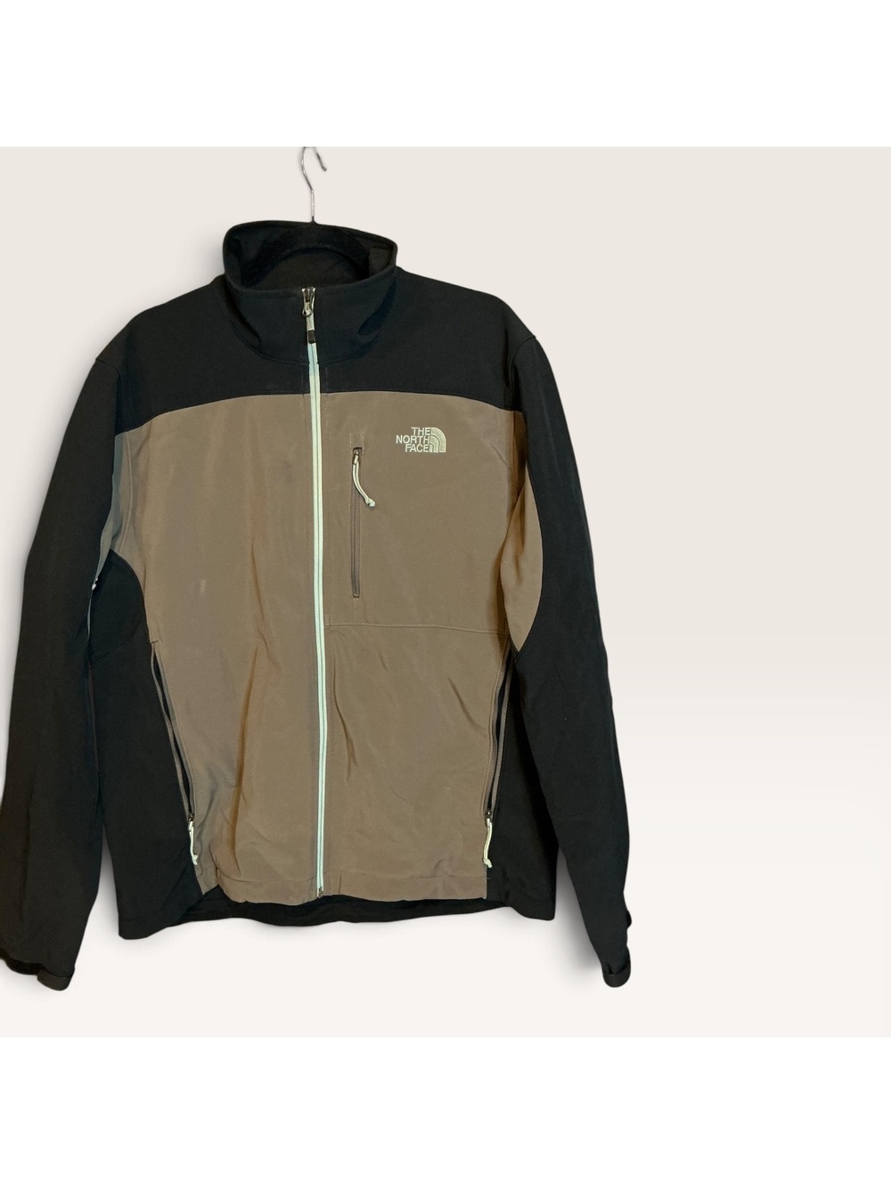 The North Face Men's Large Black and Brown Softshell Jacket